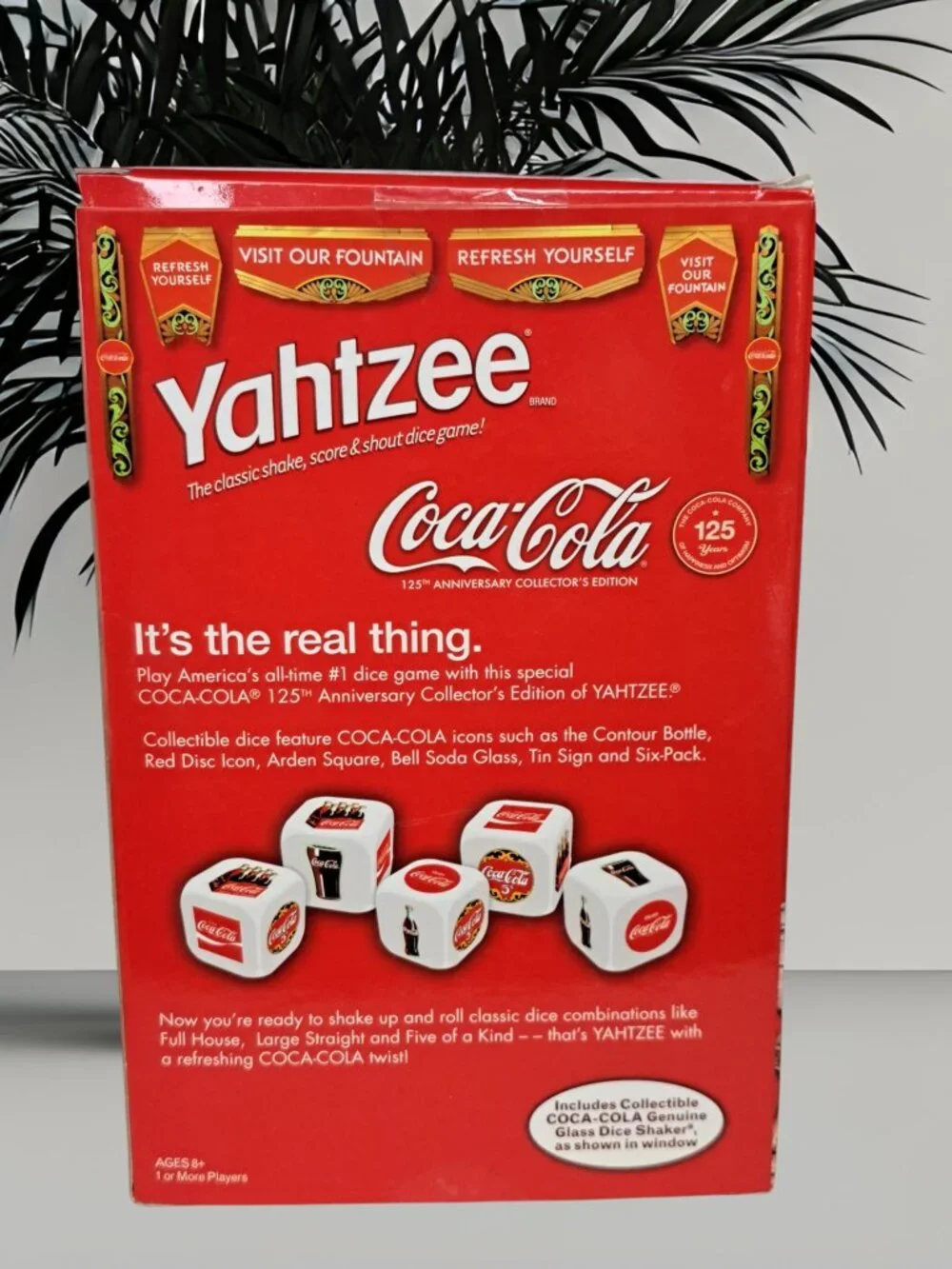 New Yahtzee Coca-Cola 125th Anniversary Collector's Edition Game Soda